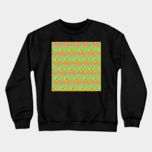 Dim Sum Funky Hong Kong Street Food Bright Lime Green - Pop Art Crewneck Sweatshirt